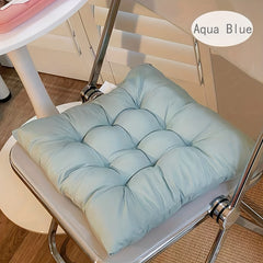 Soft Corduroy Cushion with Non-Slip Strap for Dining Office Sofa Bedroom