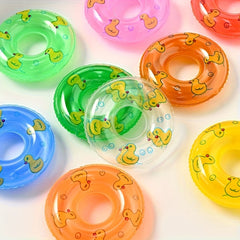 Mini Pet Swim Rings Duck Pattern Small Pet Swim Rings in Various Colors