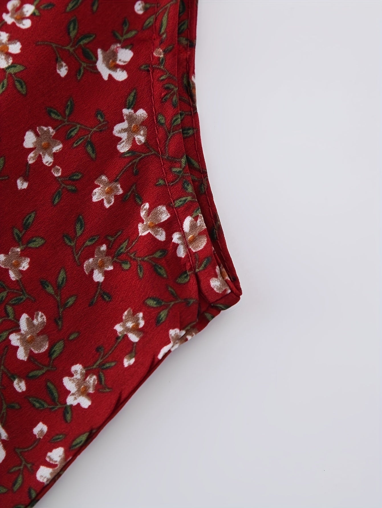 Floral Print V Neck Cami Summer Dress Sexy Backless Spaghetti Strap