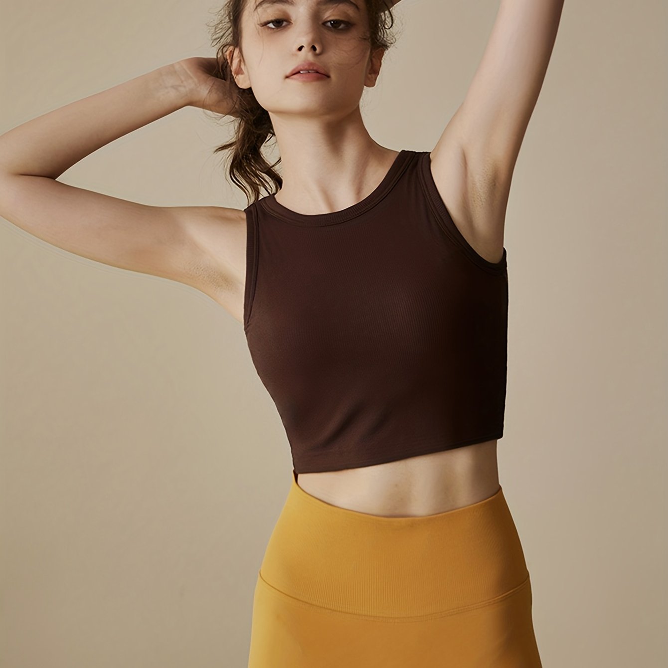 Padded Sleeveless Workout Tank Top for Women