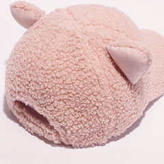 Cat Ears Plush Baseball Cap Lightweight Coldproof Warm Sun Hat