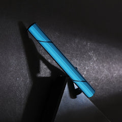 Men's Glossy Two Cut Line French Tie Clip Royal