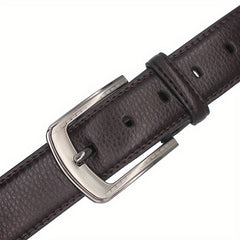 Men's Automatic Buckle PU Leather Belt Business Waist Strap