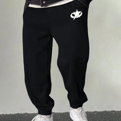 Men's Star Graphic Sweatpants Casual Stretch Drawstring Joggers Outdoor