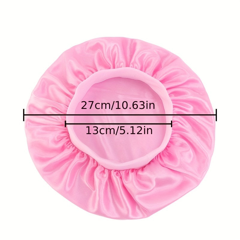 Girls Sleeping Bonnet Hat Elastic Nightcap for Long Hair Kids