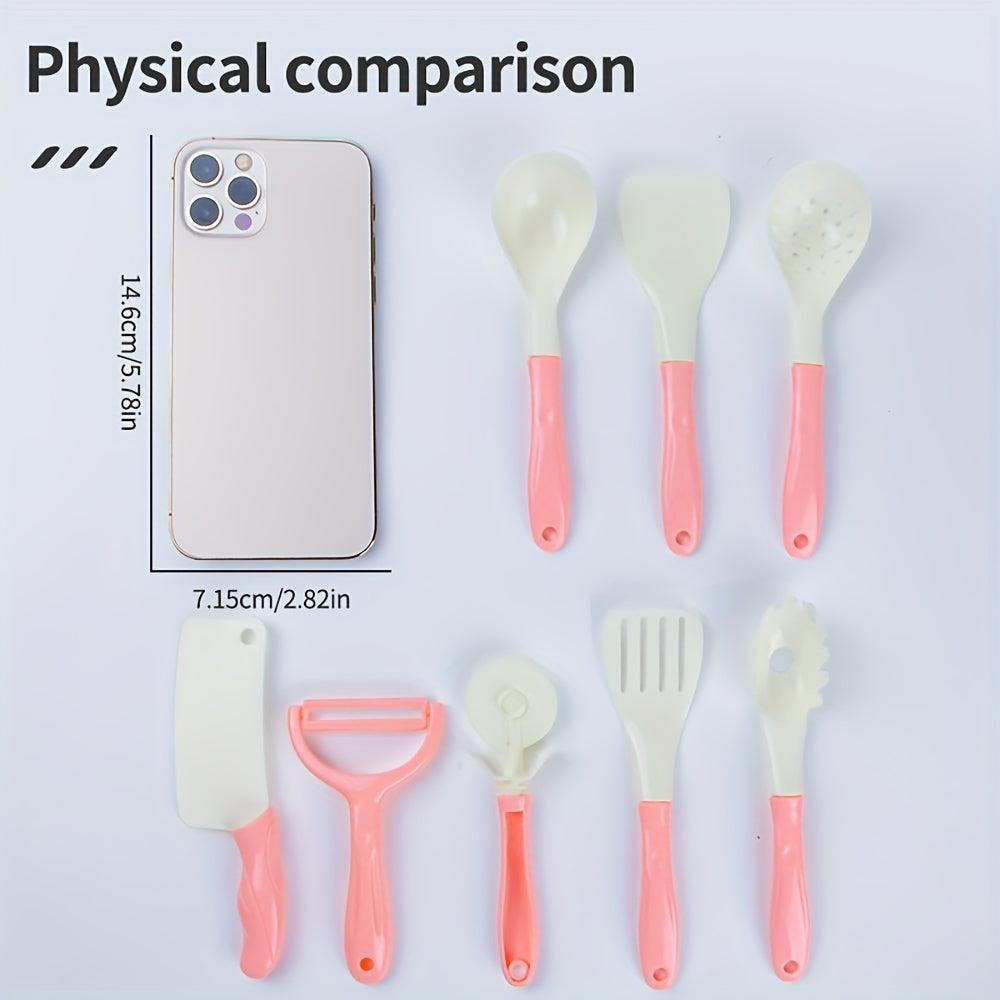 Girls Cooking Kitchen Toy Set with Realistic Kitchenware