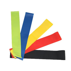 5pcs 5 Level Elastic Resistance Band for Home Gym & Yoga with Storage Bag
