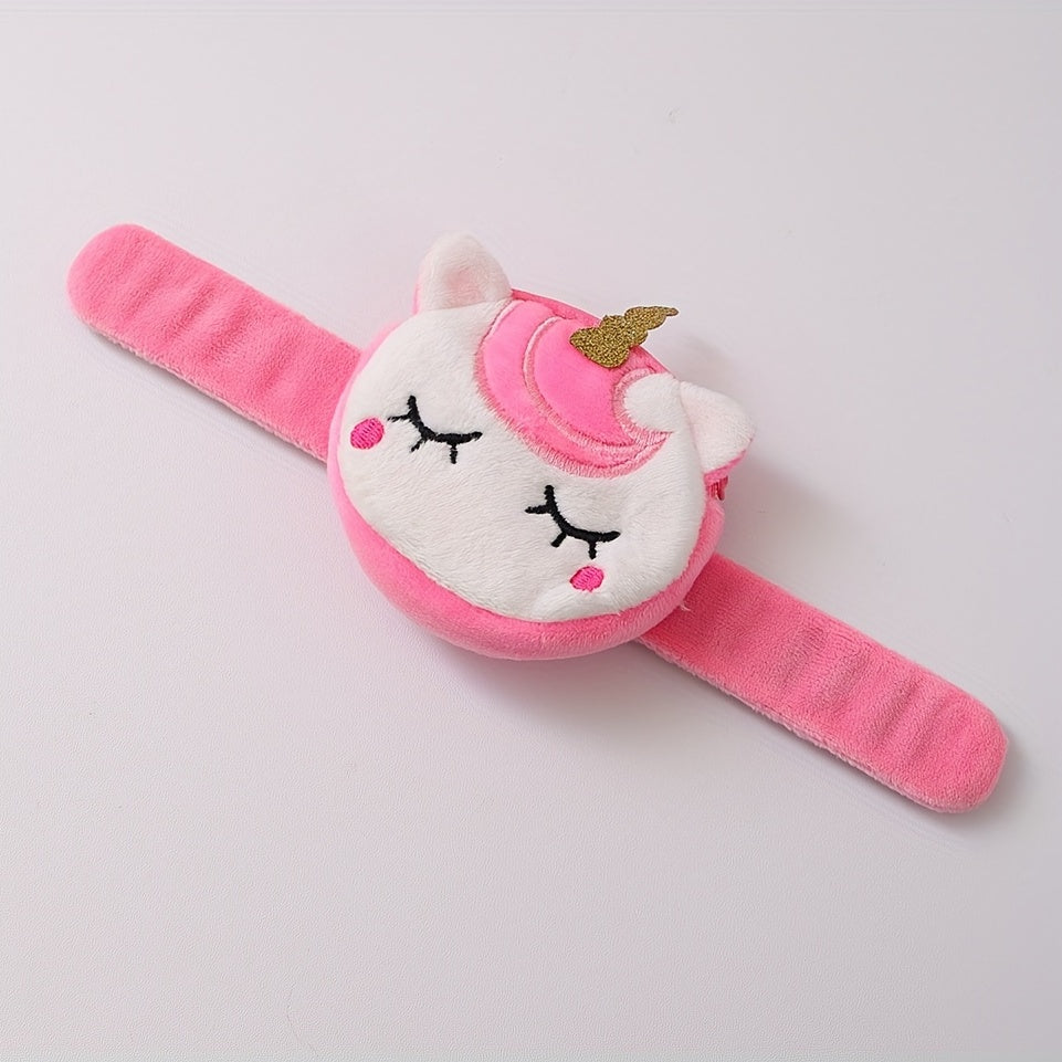Mini Plush Unicorn Coin Purse Bracelet for Girls