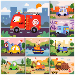 10pcs Children's 3D Stickers DIY Painting Kit Fun Cartoon Animal Designs