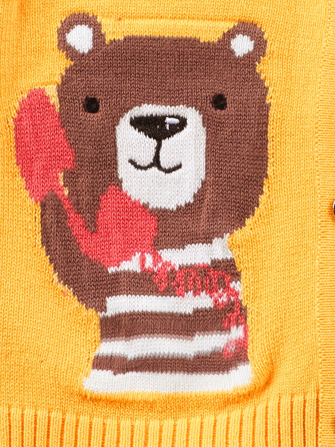 Baby Boys Bear Embroidery Knit Vest Clothes