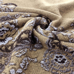 Vintage Jacquard Shawl Poncho Long Winter Warm Wrap Blanket Scarf
