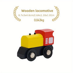 Wooden Race Car Track Set for Kids