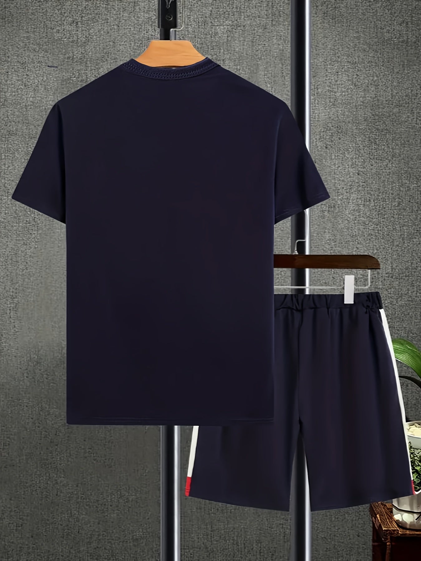 Boys Casual Stripe Short Sleeve T shirt&Shorts Set Summer Kids Clothing