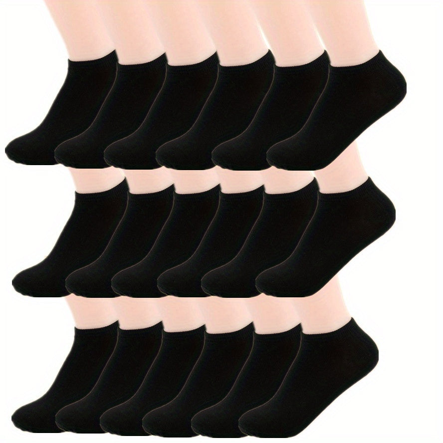 9pairs Unisex Gray Mixed Boat Ankle Socks for Girls Boys