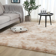 Tie Dye Plush Fabric Floor Mat Area Rug Carpet - Home Decor