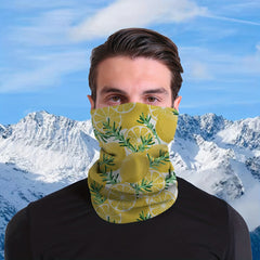 Men's Lemon Seamless Bandana Mask for Cycling