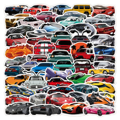 100 PCS JDM Sport Car Racing Stickers Waterproof Decals
