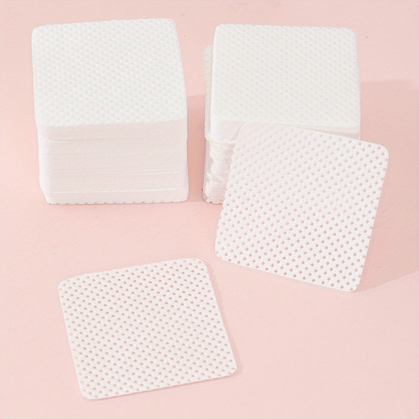 200-400pcs Eyelash Glue Wipes Lash Glue Cotton Pads Nail Polish Remover Wipe