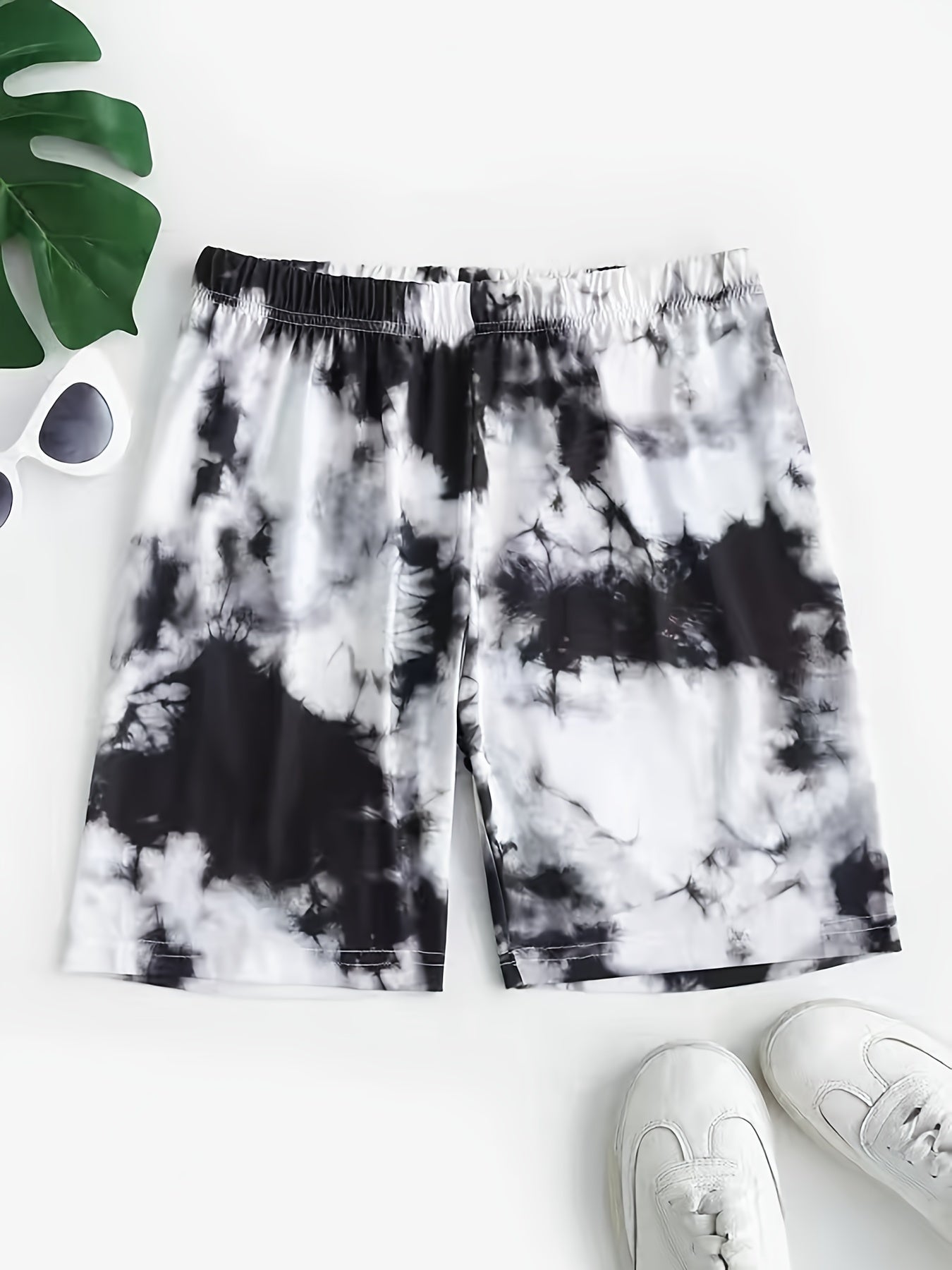 Summer Tie Dye High Waist Biker Shorts Women's Casual Slim Fit