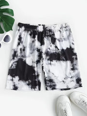 Summer Tie Dye High Waist Biker Shorts Women's Casual Slim Fit