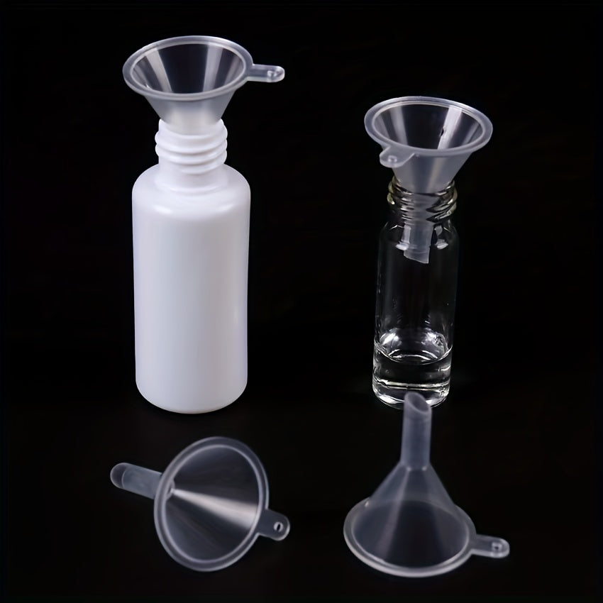 10 Mini Plastic Funnels for Liquid Lab Supplies
