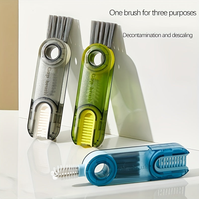 U-shaped Insulation Cup Cleaning Brush 3-in-1 Rotatable Brush