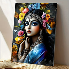 DIY Paint by Numbers Kit for Adults Floral Woman Unframed Canvas