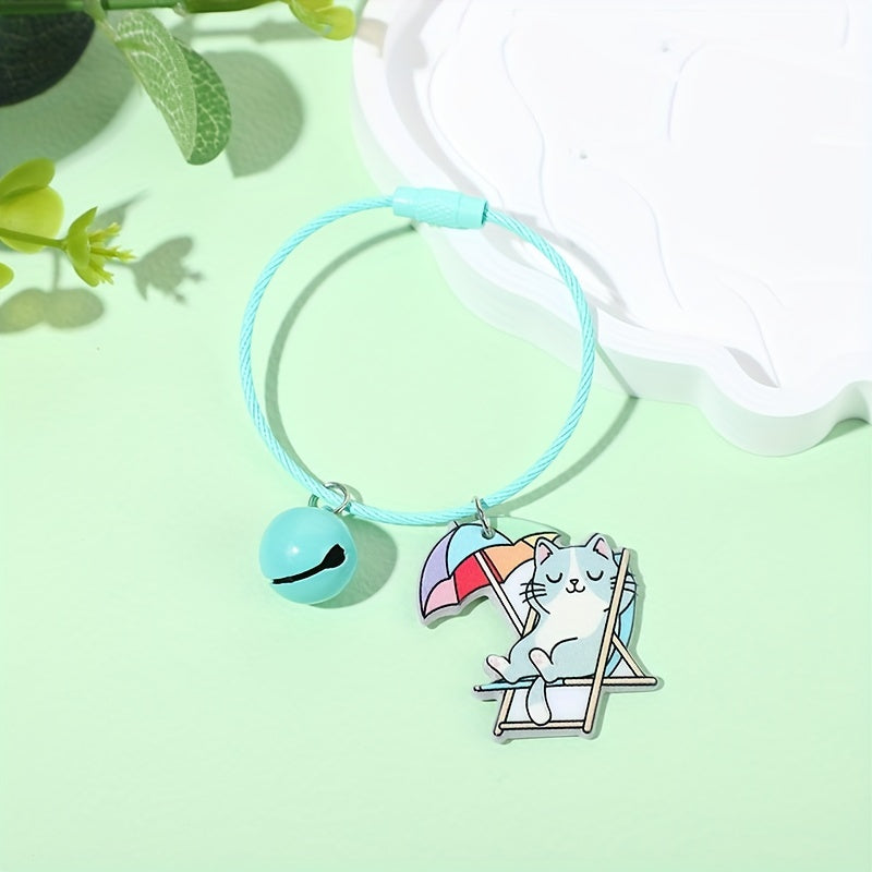 Cat Key Chain Bell Pendant Key Ring Children's Bag Pendant Gift