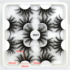 7 Pairs Dramatic 3D Mink False Eyelashes for Makeup Look
