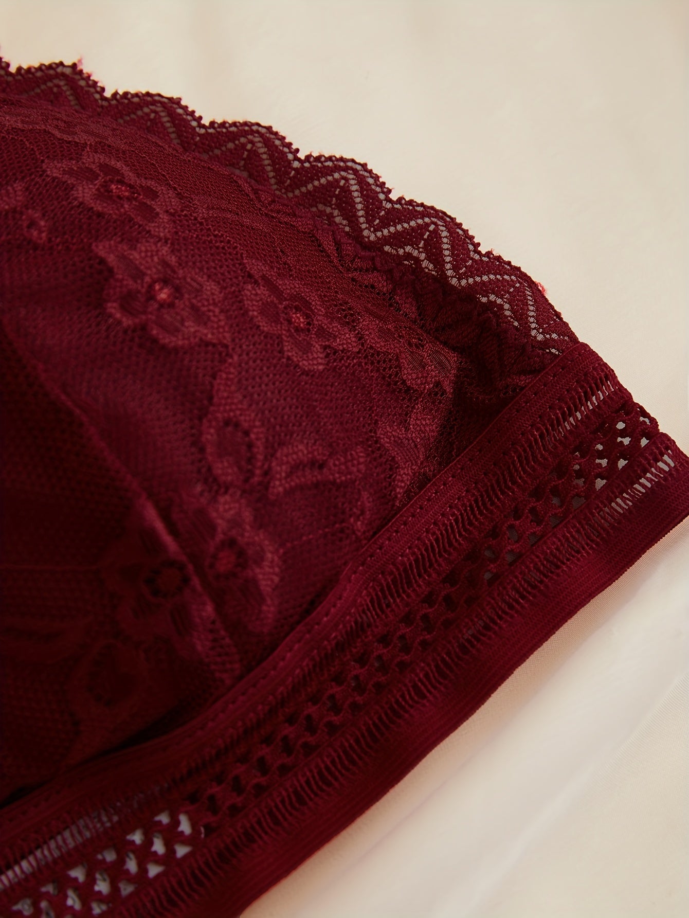 4pcs Lace Wireless Bras Women's Lingerie
