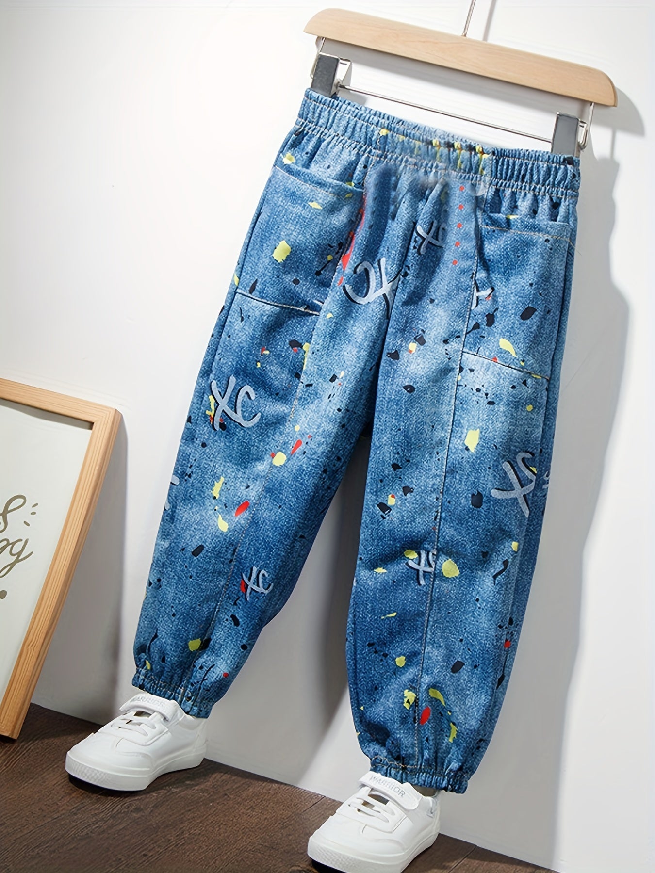 Boys Casual Denim Pants with Pocket for Spring and Autumn