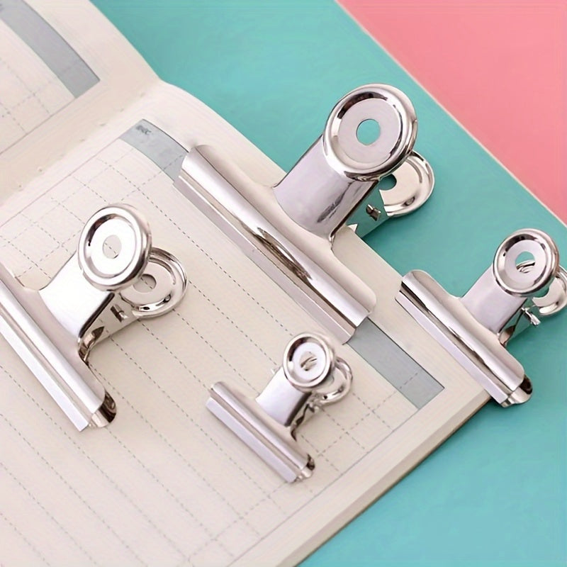 5pcs Stainless Steel Clip Loose leaf Clip Paper Clip Fabric Sewing Clip