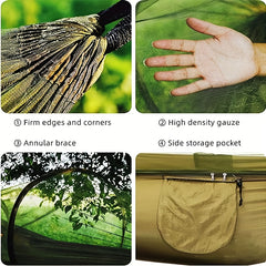 Quick Open Nylon Camping Hammock with Mosquito Net