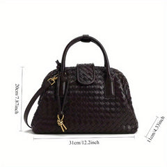 Women's Woven Crossbody Shoulder Bag Convertible Handbag