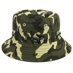 Adult Camo Fishing Hat Outdoor Sunshade Worker Hat