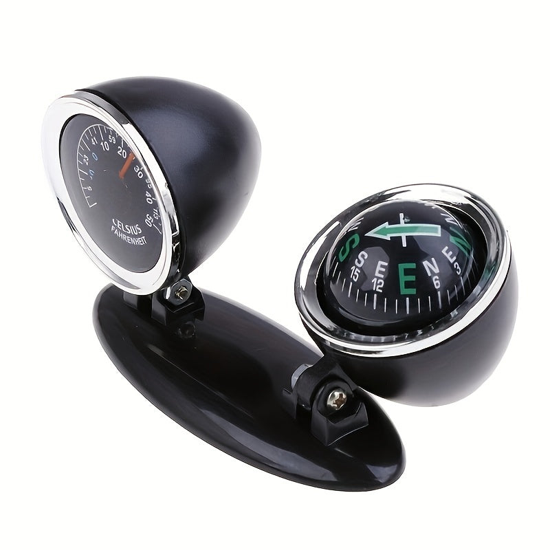 2-in-1 Car Compass Ornament