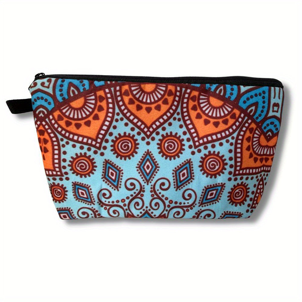 Waterproof Makeup Bag for Women Portable Cosmetic Organizer with Zipper Clutch