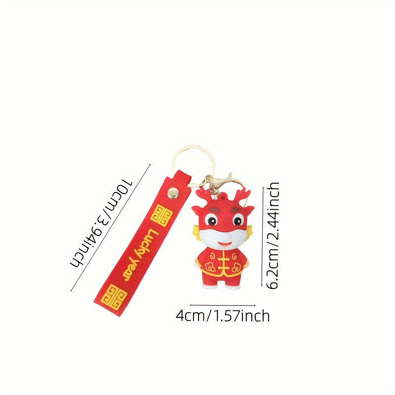 Dragon Keychain Pendant Year Gift School Bag Backpack Hanging Pendant