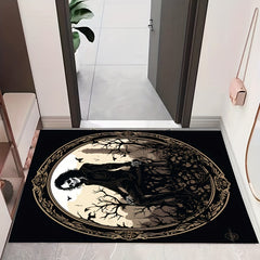 Gothic Absorbent Floor Mat for Bathroom and Home Decor 60x80cm
