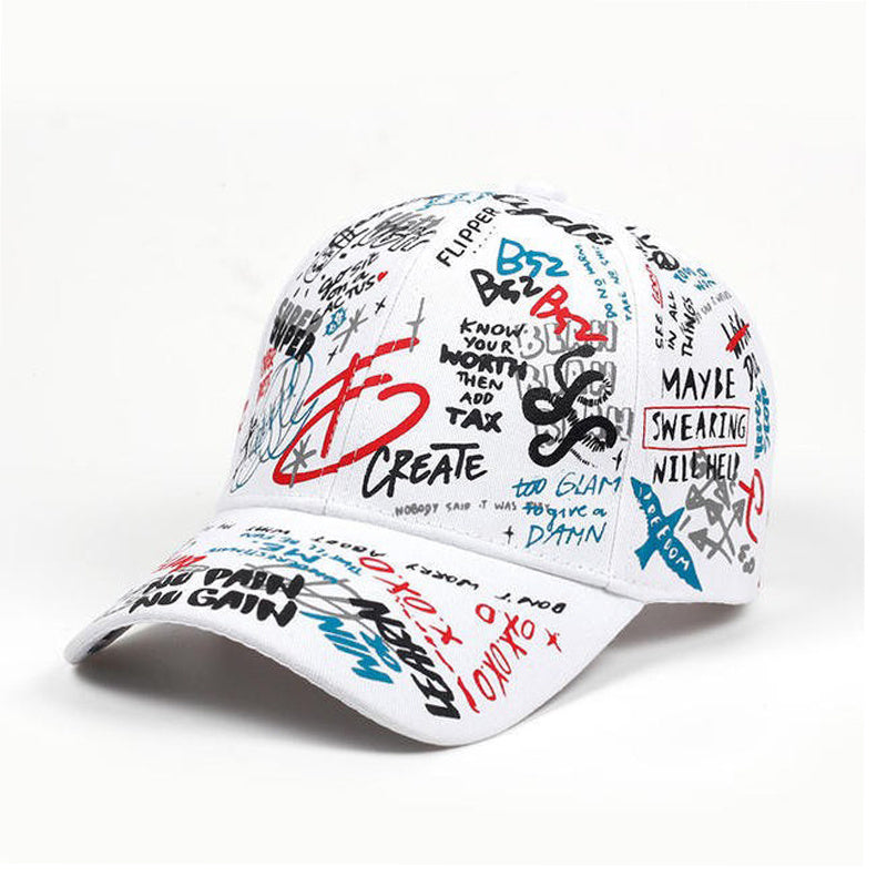 Colorful Graffiti Print Ladies Baseball Cap Man Unisex