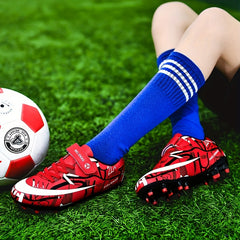 Kids Soccer Cleats Lightweight Sport Shoes Boys Girls