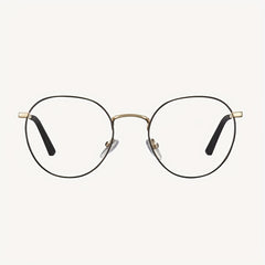 Men's Round Frame Light Blocking Glasses Unisex Eye Protection
