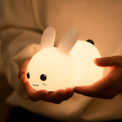 Rechargeable Rabbit Silicone Night Light for Baby Feeding