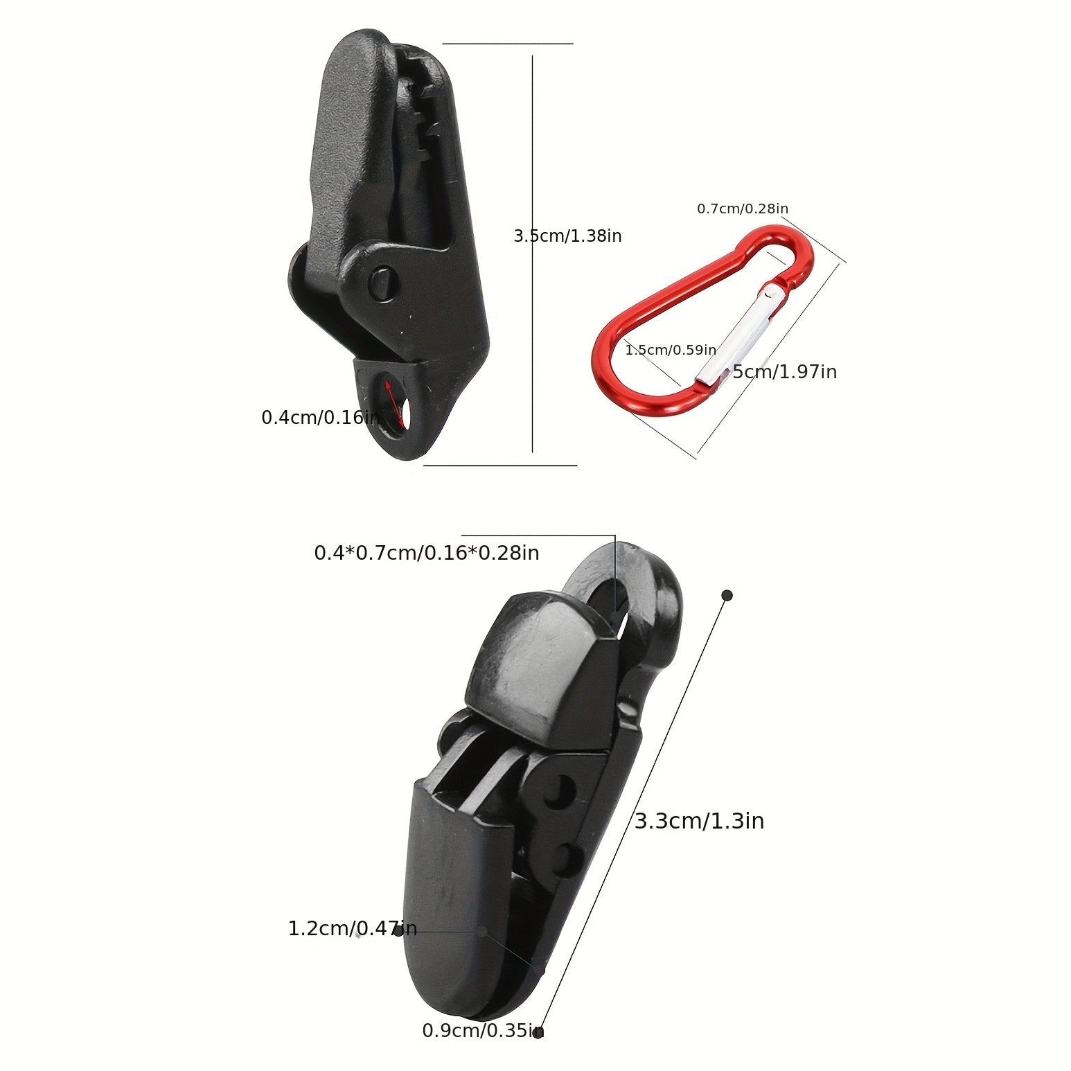 10pcs Windproof Canopy Clips Tent Buckle Tarp Clip Camping Accessories