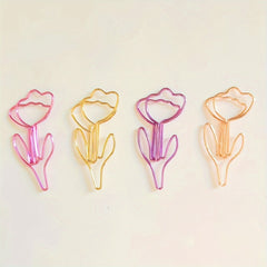 20pcs Flower Shaped Paper Clips for School Office Co worker