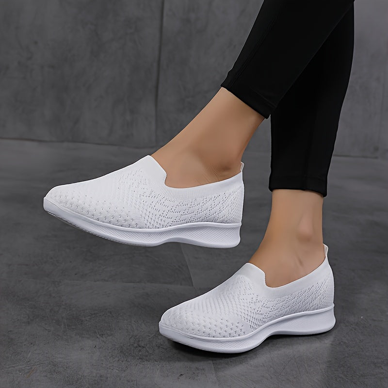 Women's Casual Mesh Breathable Walking Shoes Lightweight Sport Flat Shoes