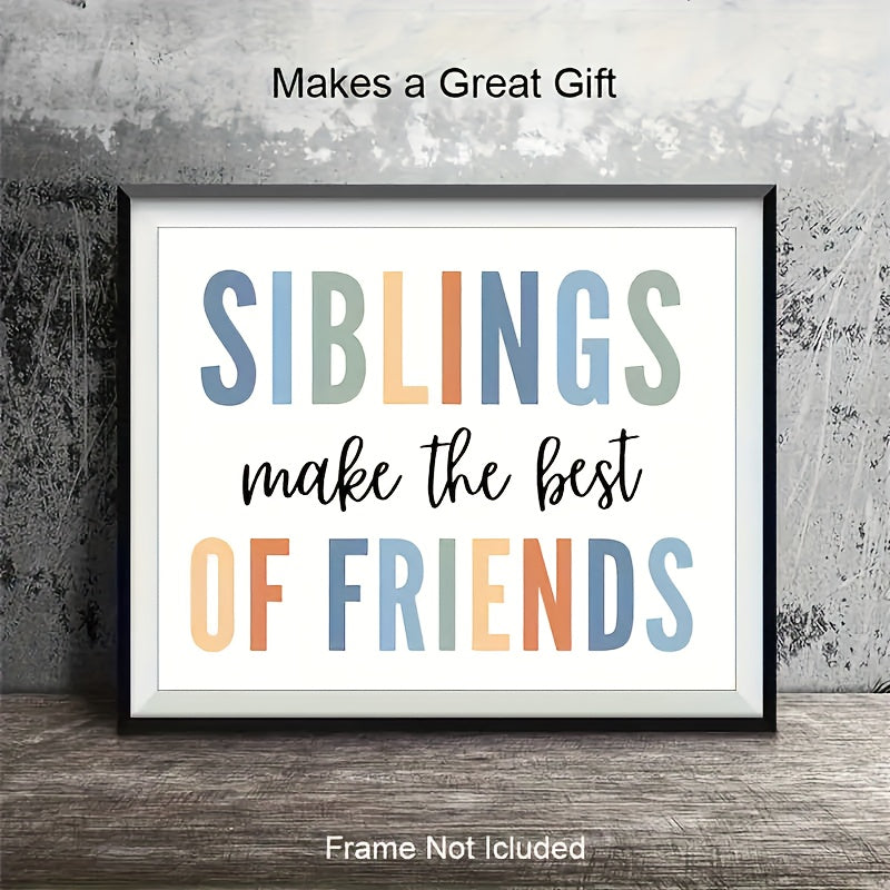 Set of 4 Inspirational Classroom Wall Art Decor