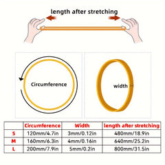 70 High Stretch Yellow Rubber Rings