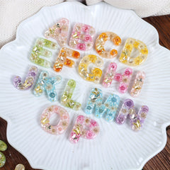 Resin Mold Letter Keychain Pendant Silicone Mould DIY Crafts
