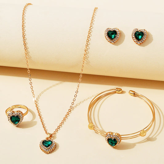 Golden Accessories Set for a Touch of Elegance